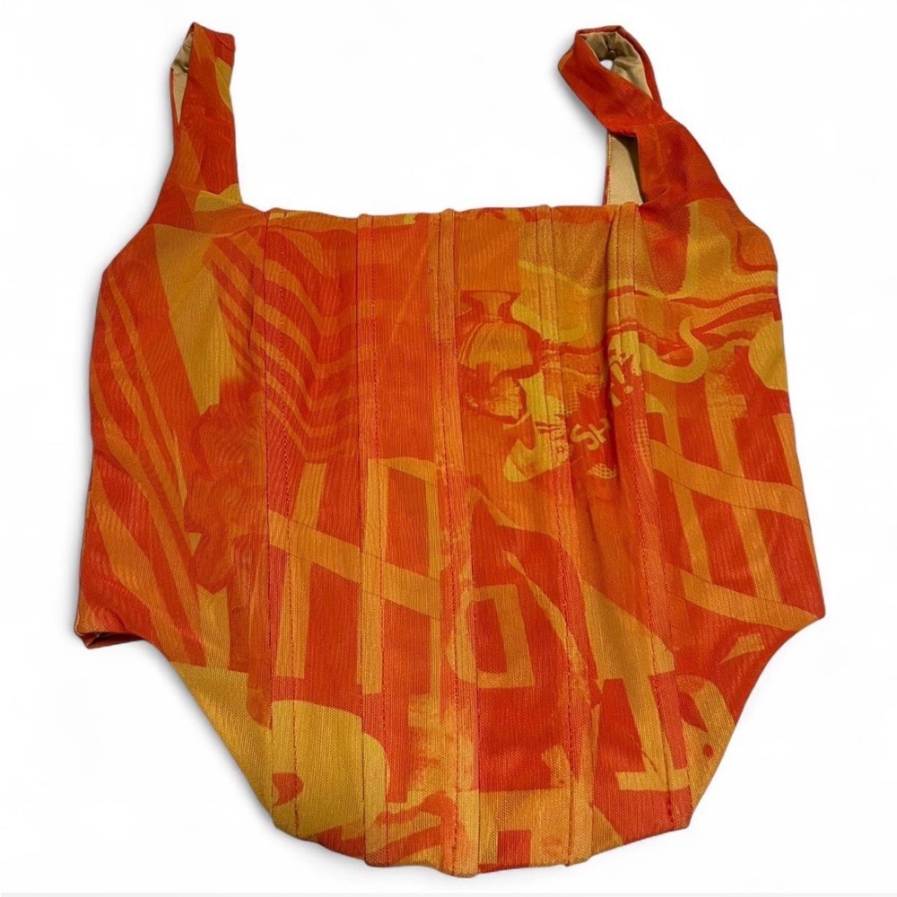 Edikted Graphic Corset Top